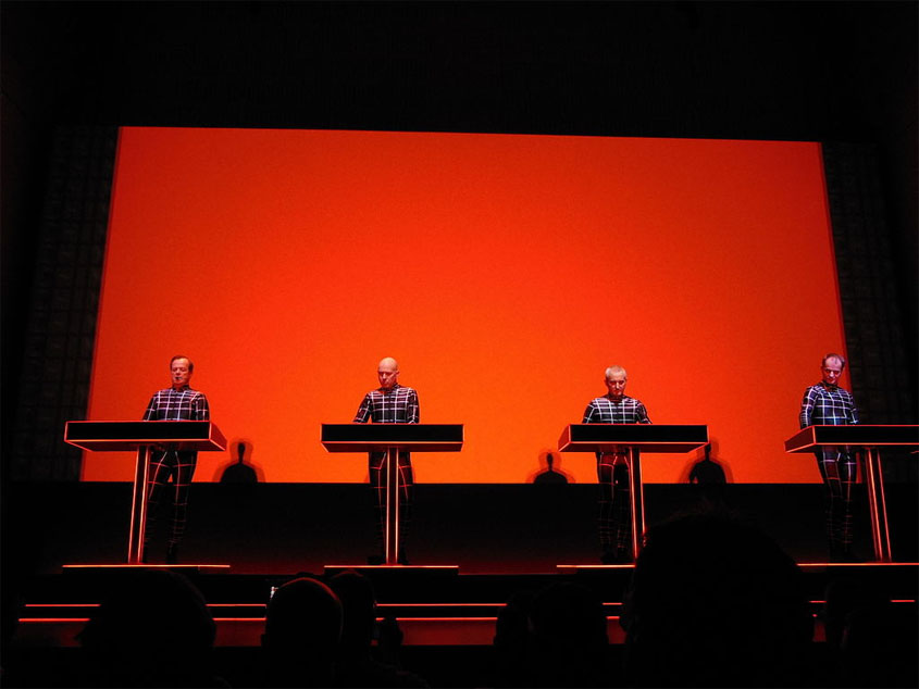 Kraftwerk Konzert DigitaleLeinwand